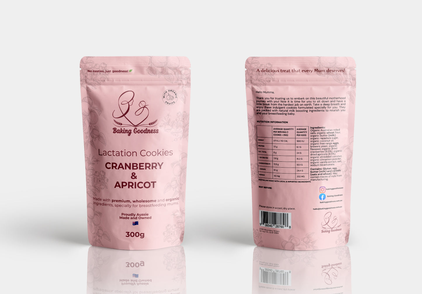 Cranberry & Apricot - Lactation Cookies